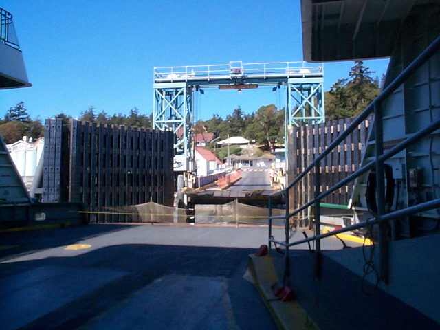 orcas ferry pushoff