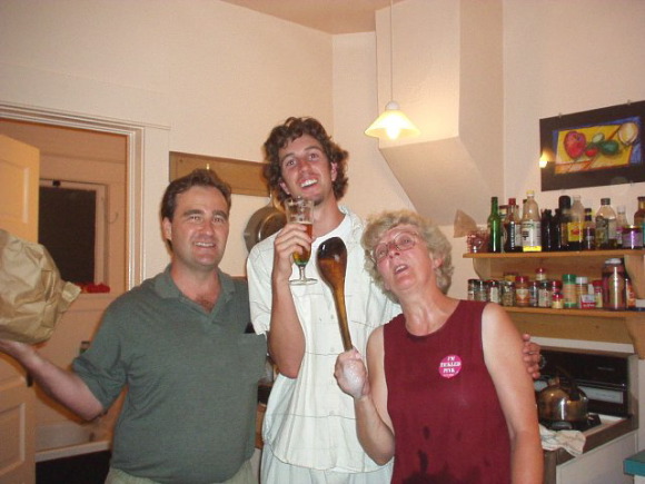 Ken, Max & Felicia happy doing dishes